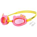 Очки для плавания ONLITOP детские «Бантик» и беруши. цвет розовый
