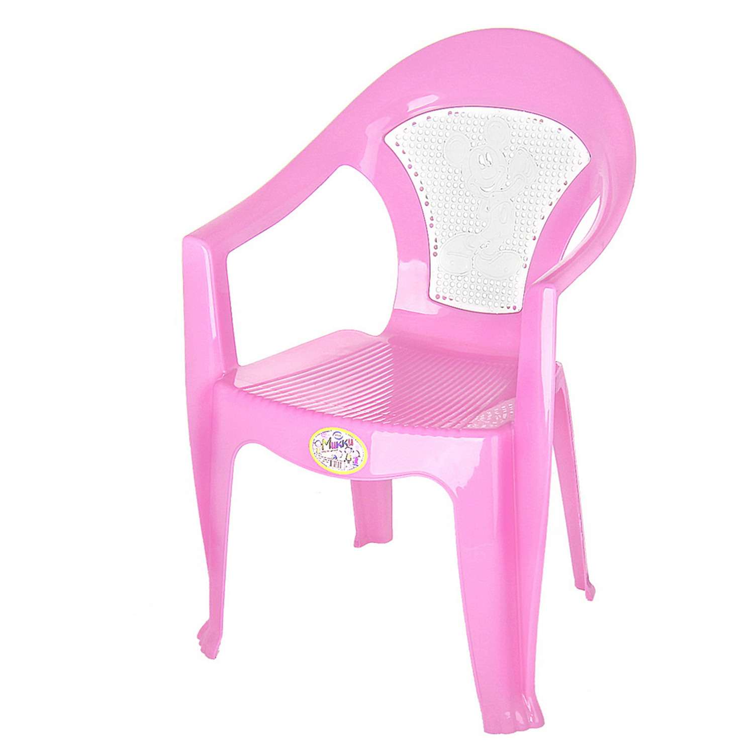 Кресло-стульчик elfplast детский Микки розовый - фото 1