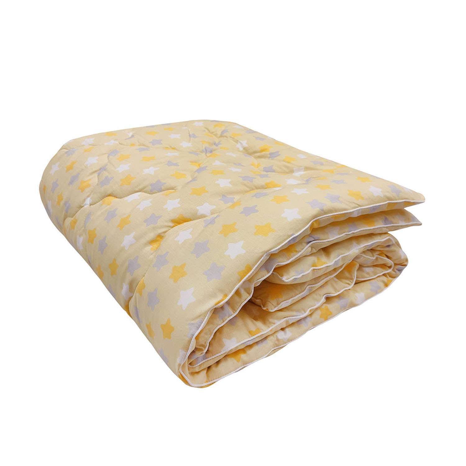 Одеяло JUST SLEEP Лежебока 110х140 см набивной кремовый - фото 1