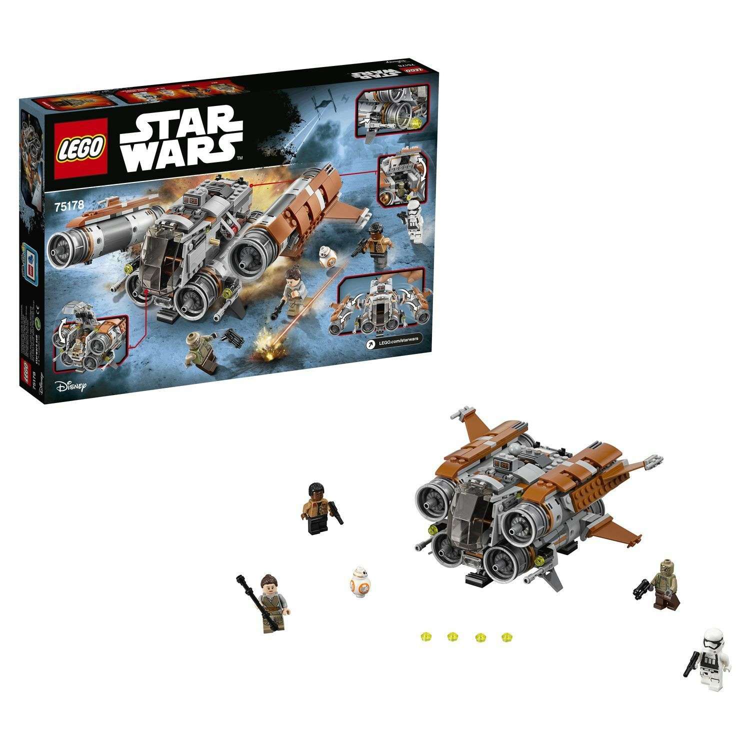 Конструктор LEGO Star Wars Квадджампер Джакку блочный - фото 1