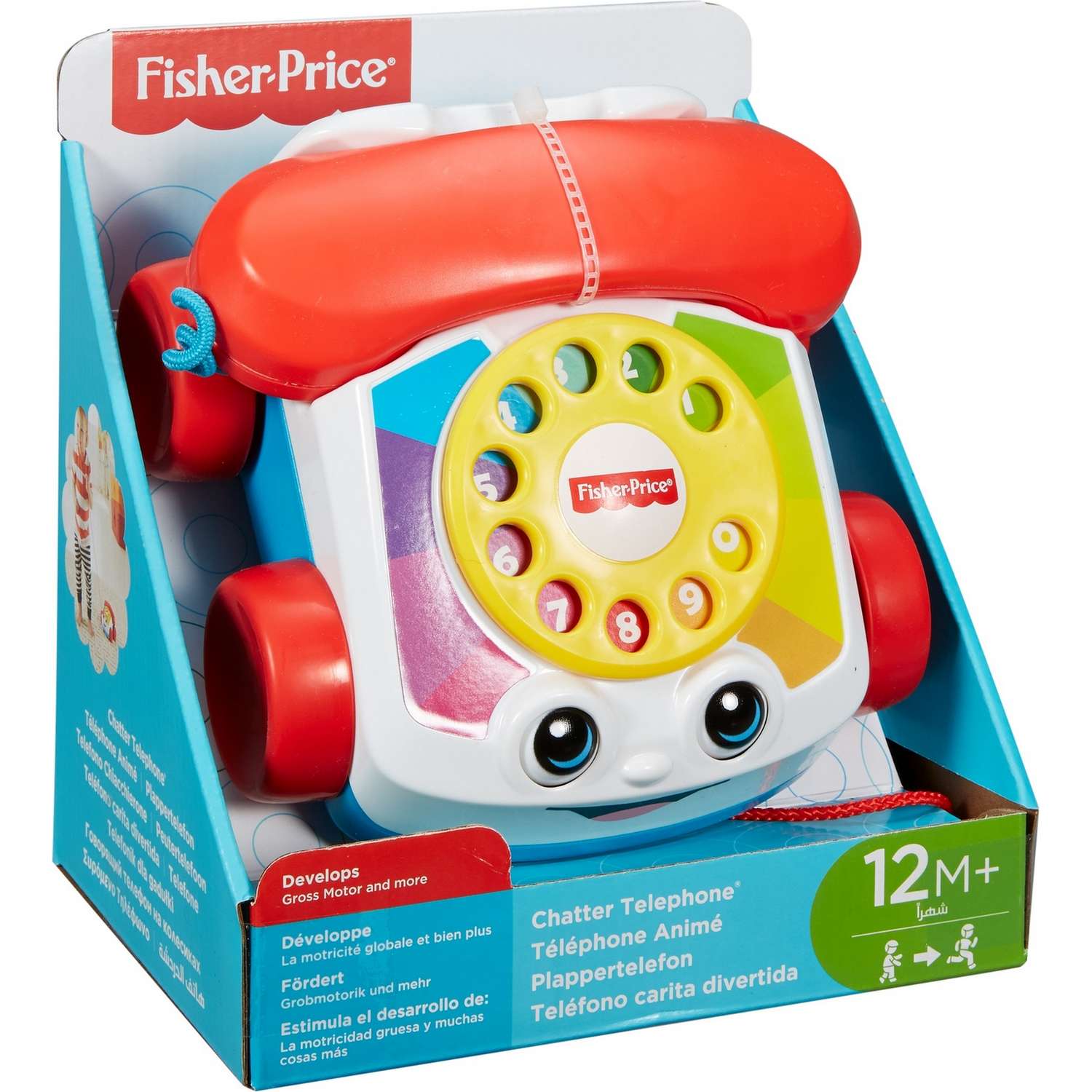 Развивающая игрушка Fisher Price Телефон на колесах - фото 3