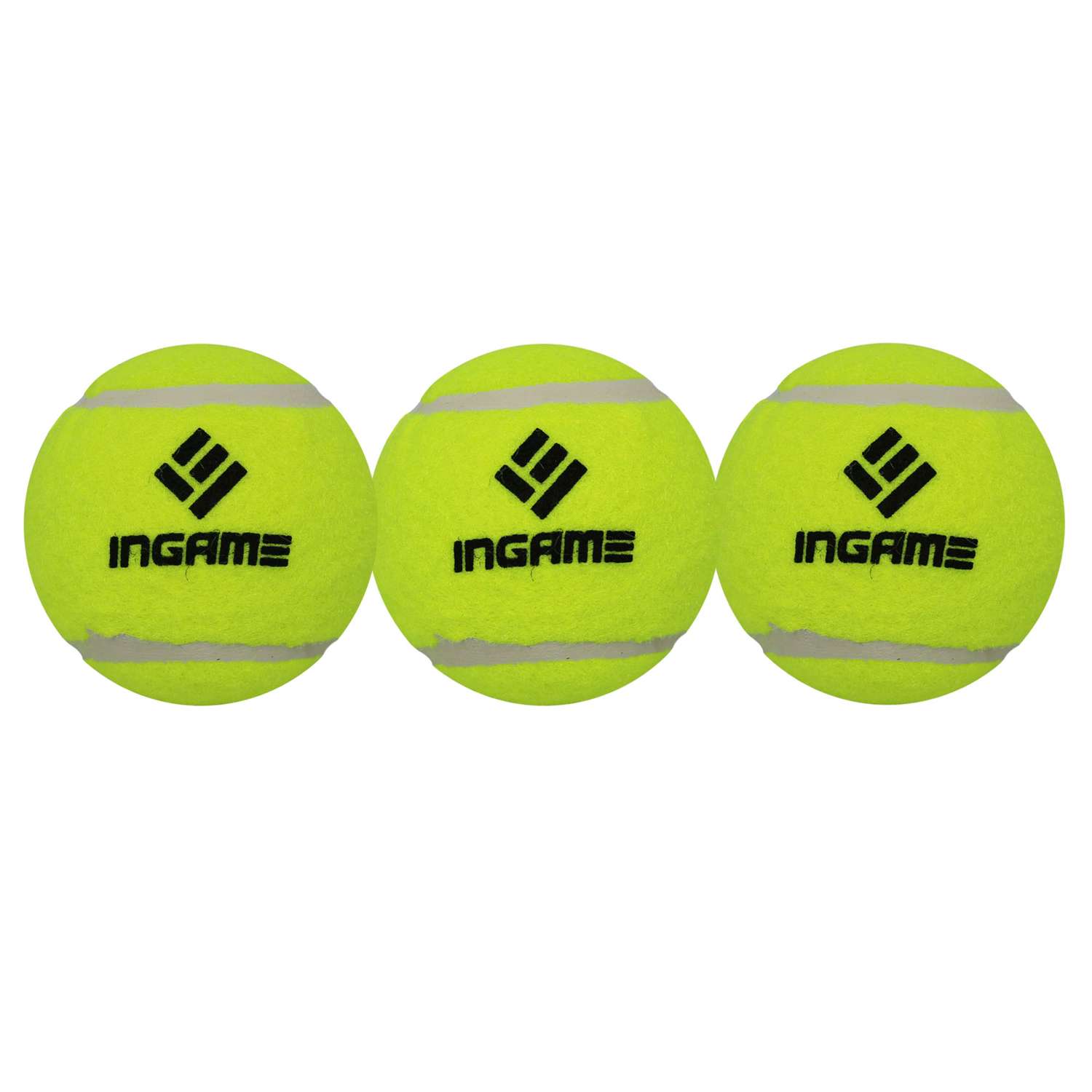 Набор мячей InGame для большого тенниса IG030 3 шт в упаковке - фото 1