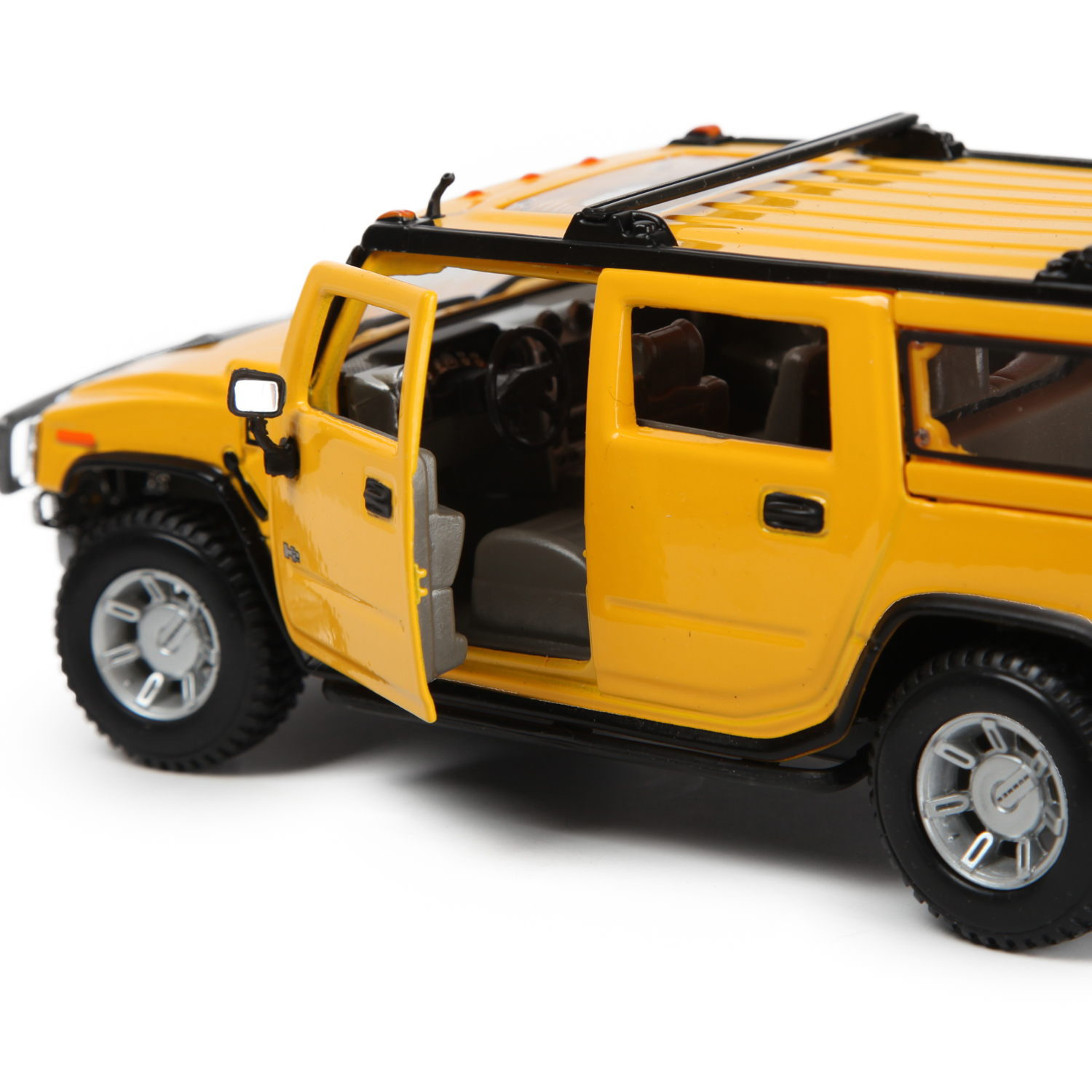 Автомобиль MAISTO Hummer H2 1:24 без механизмов желтый 31231 - фото 4