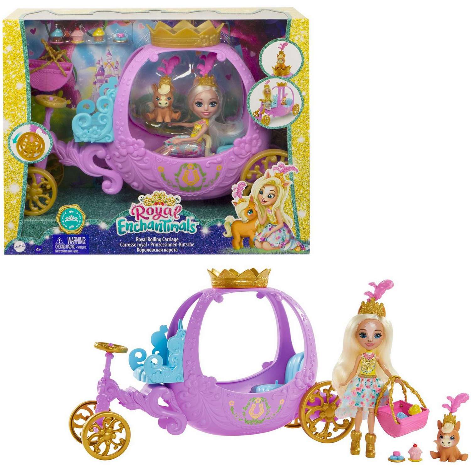 Набор игровой Enchantimals Королевская карета с куклой и аксессуарами GYJ16 GYJ16 - фото 13