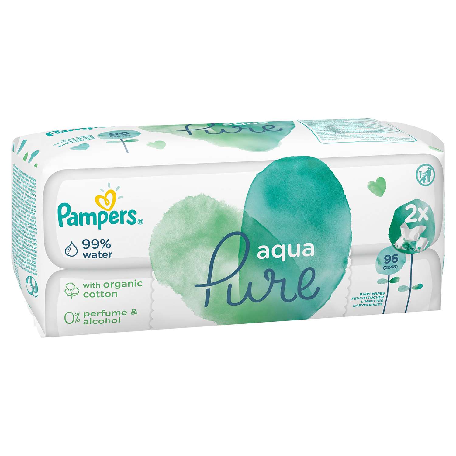 Салфетки влажные Pampers Aqua Pure Duo 96шт - фото 3