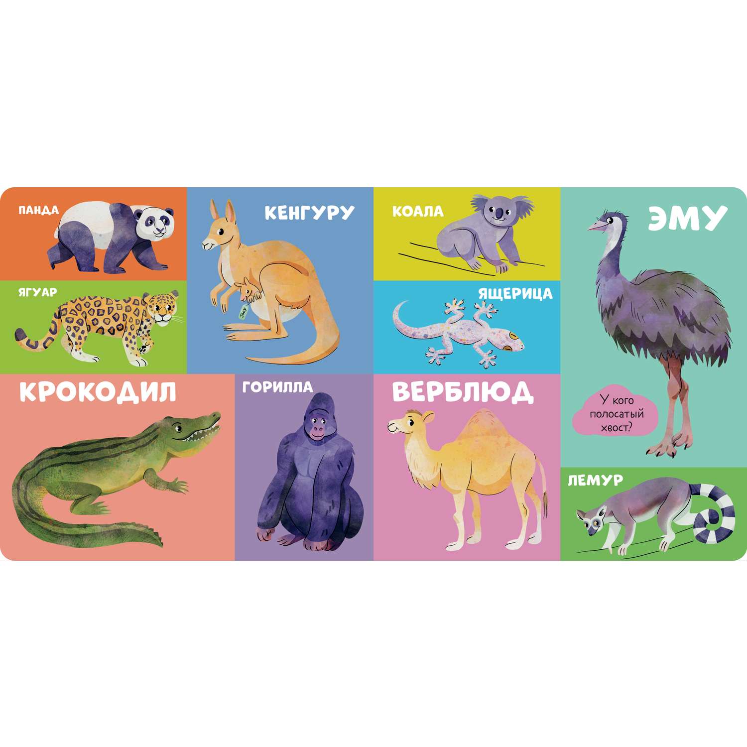 Книга Clever Издательство Книжки-картонки. 100 животных - фото 12
