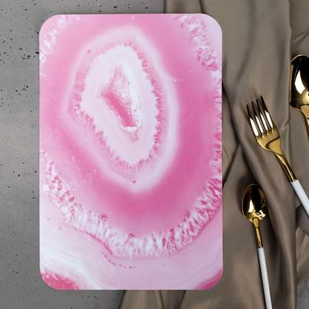 Доска Дорого внимание разделочная «Розовая мечта» пластик 30 х 20 см