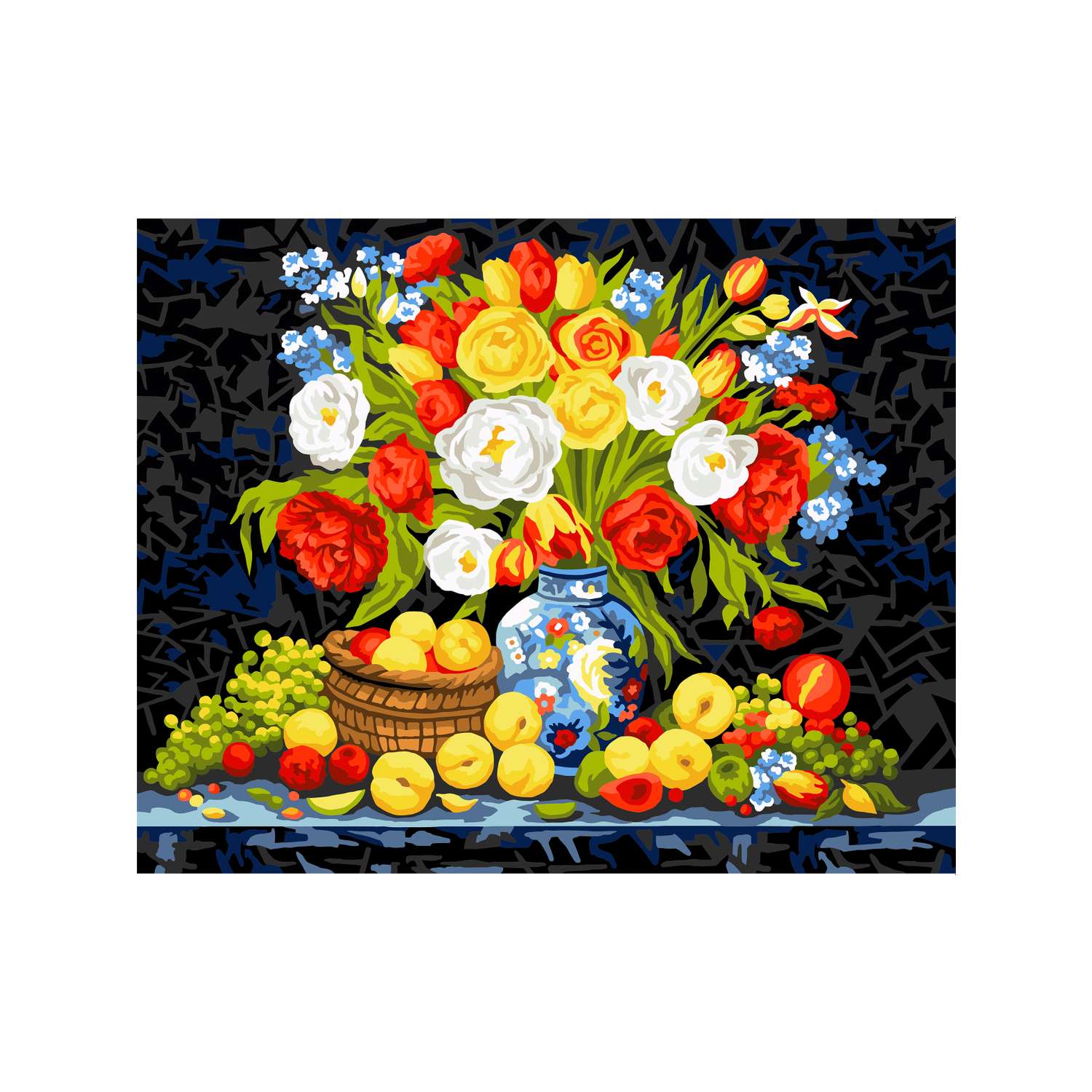 Картина по номерам Art sensation холст на подрамнике 40х50 см Натюрморт с фруктами - фото 2