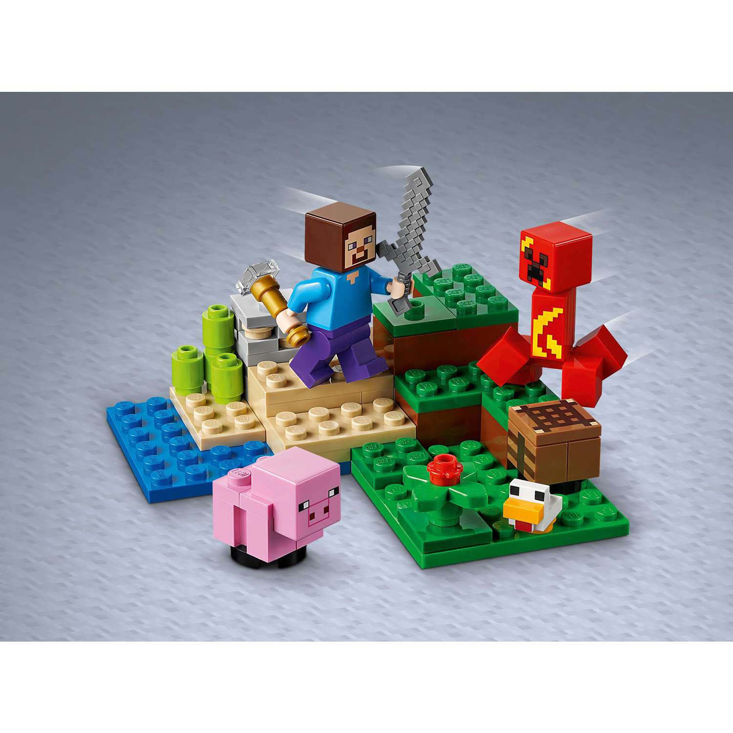 Конструктор детский LEGO Minecraft Засада Крипера 21177 - фото 8