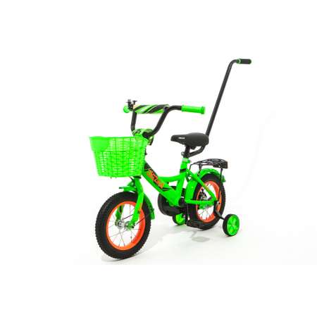 Велосипед ZigZag 12 CLASSIC зеленый С РУЧКОЙ