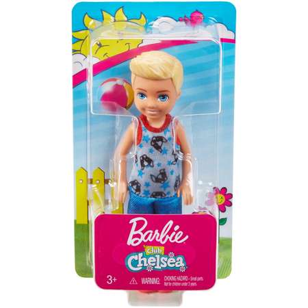 Кукла Barbie Челси Блондин в комбинезоне со щенком FXG80