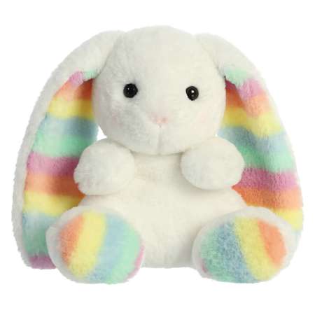 Игрушка мягкая Aurora Радужный кролик Белый 190267A