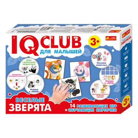 Настольная игра RANOK CREATIVE IQ-Club. Для малышей. Веселые зверята