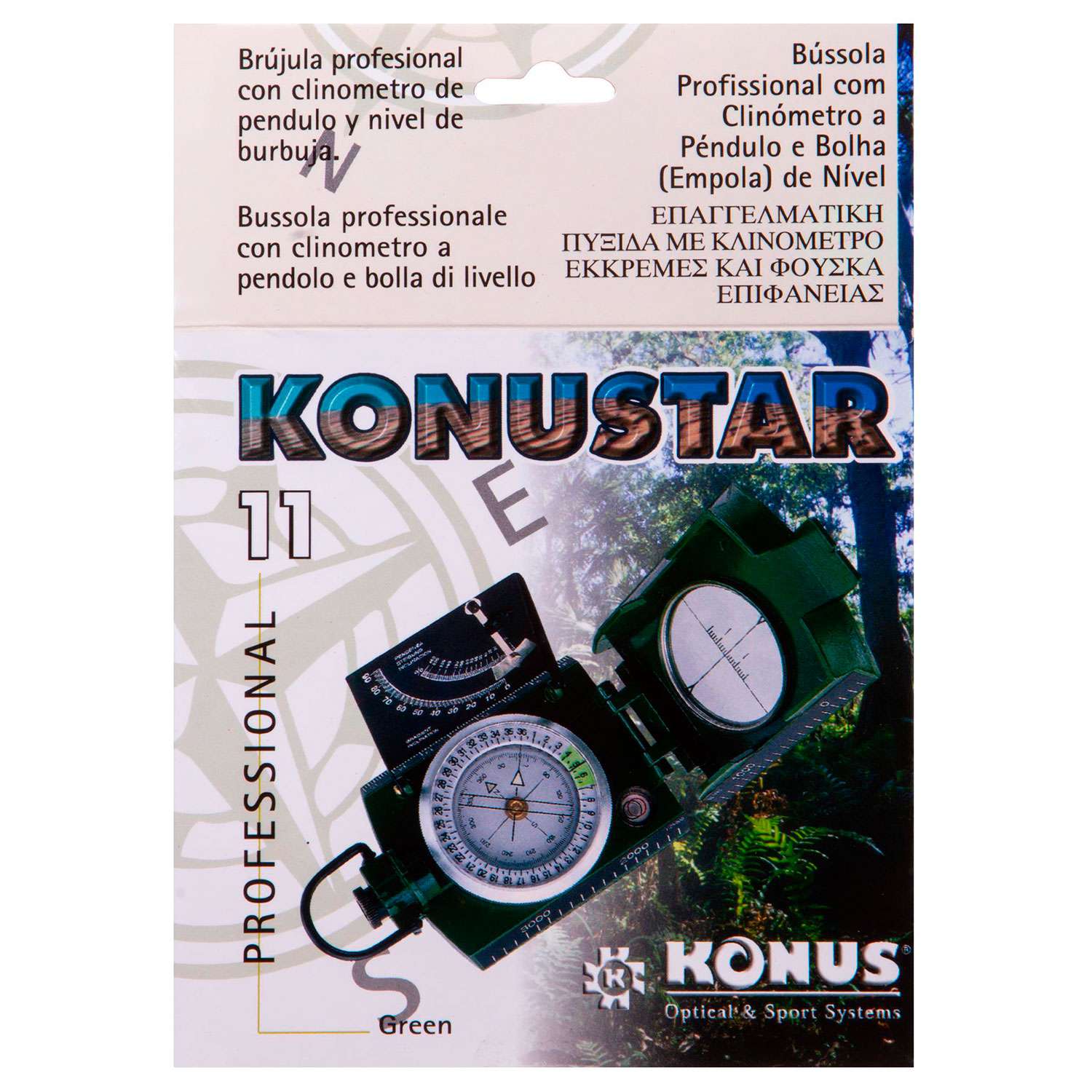 Компас Konus Konustar-10 Green - фото 14