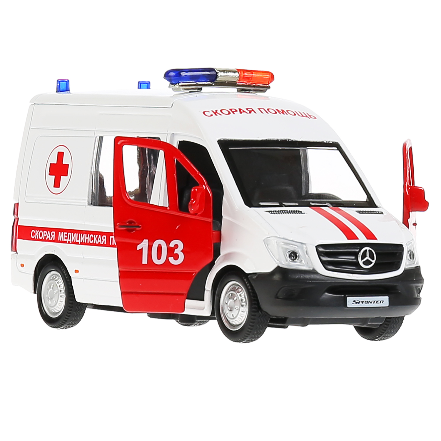 Скорые машины технопарк. Машина Технопарк Mercedes Benz Sprinter скорая инерционная 290895. Технопарк Mercedes-Benz Sprinter скорая.