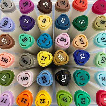 Набор скетч-маркеров Bruno Visconti Sketch Art Большой двусторонние 36 цветов в пластиковом пенале