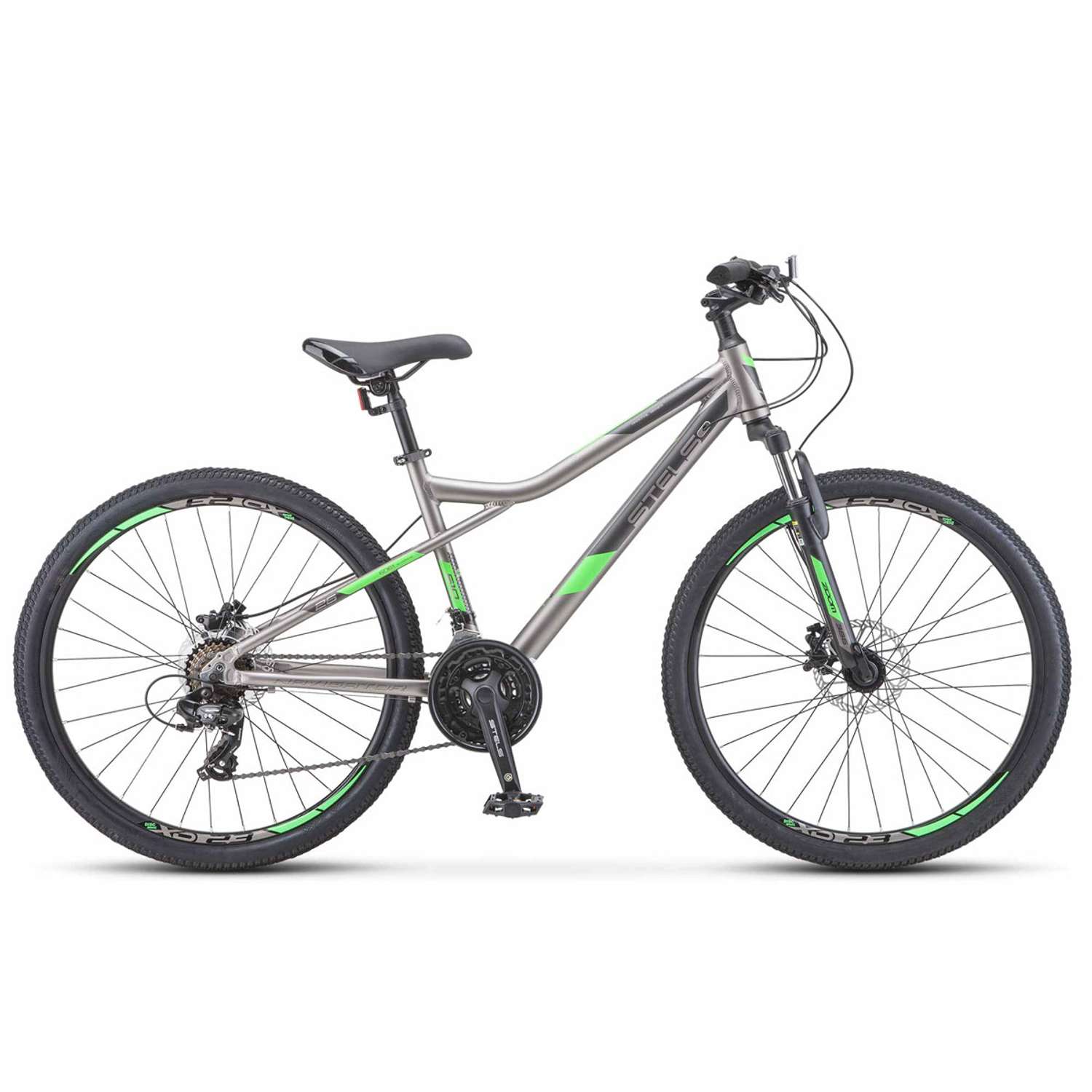 Велосипед STELS Navigator-610 D 26 V010 14 Серый/зелёный - фото 1