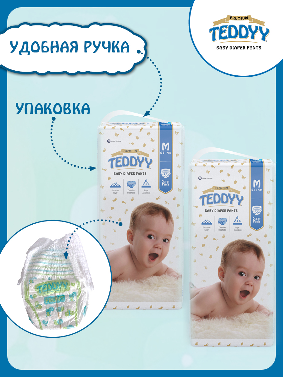 Подгузники Teddy Baby Premium - фото 2