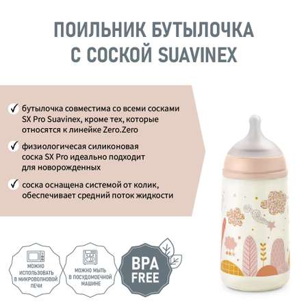 Бутылочка Suavinex Пластиковая 270 мл с соской