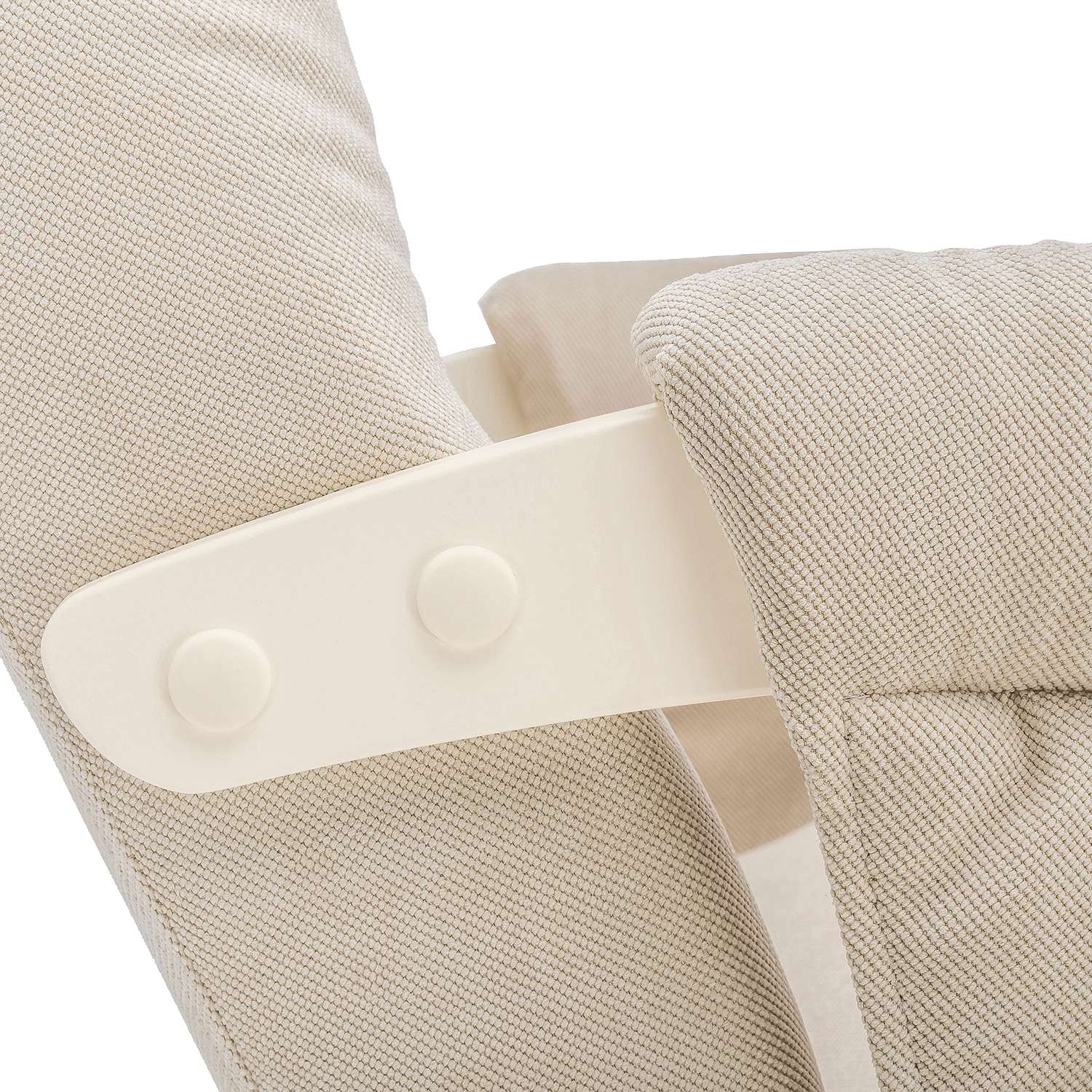Кресло для кормления Milli Smile с карманами Дуб шампань / ткань Verona Vanilla - фото 5