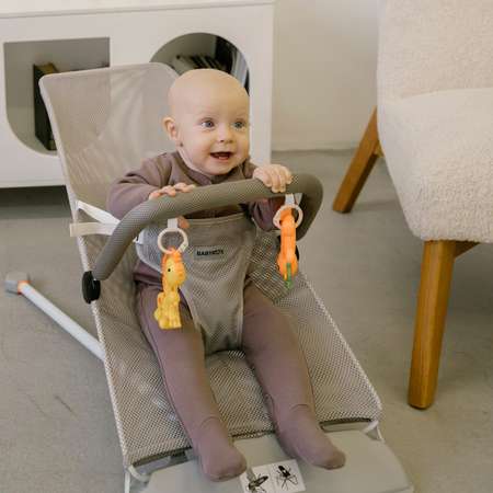 Кресло-шезлонг с игрушкой BabyRox Mesh