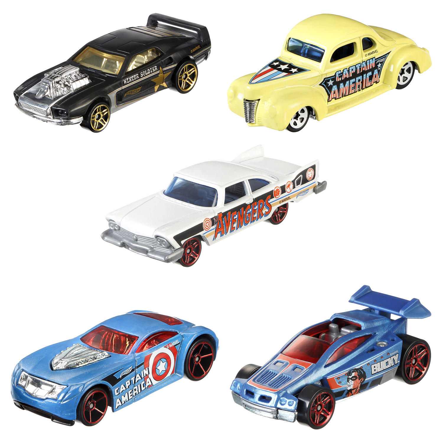 Машинки Hot Wheels Капитан Америка 3 в ассортименте