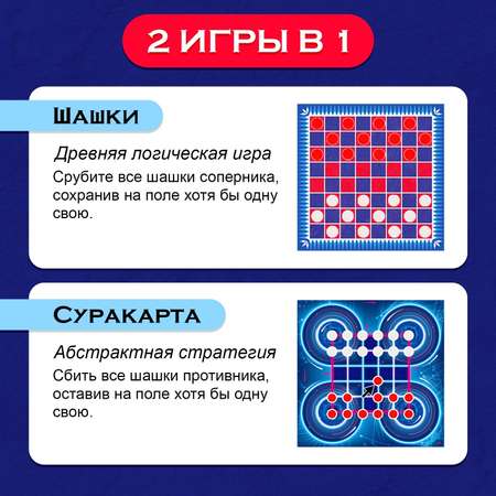 Настольная игра Лас Играс KIDS «Шашки»