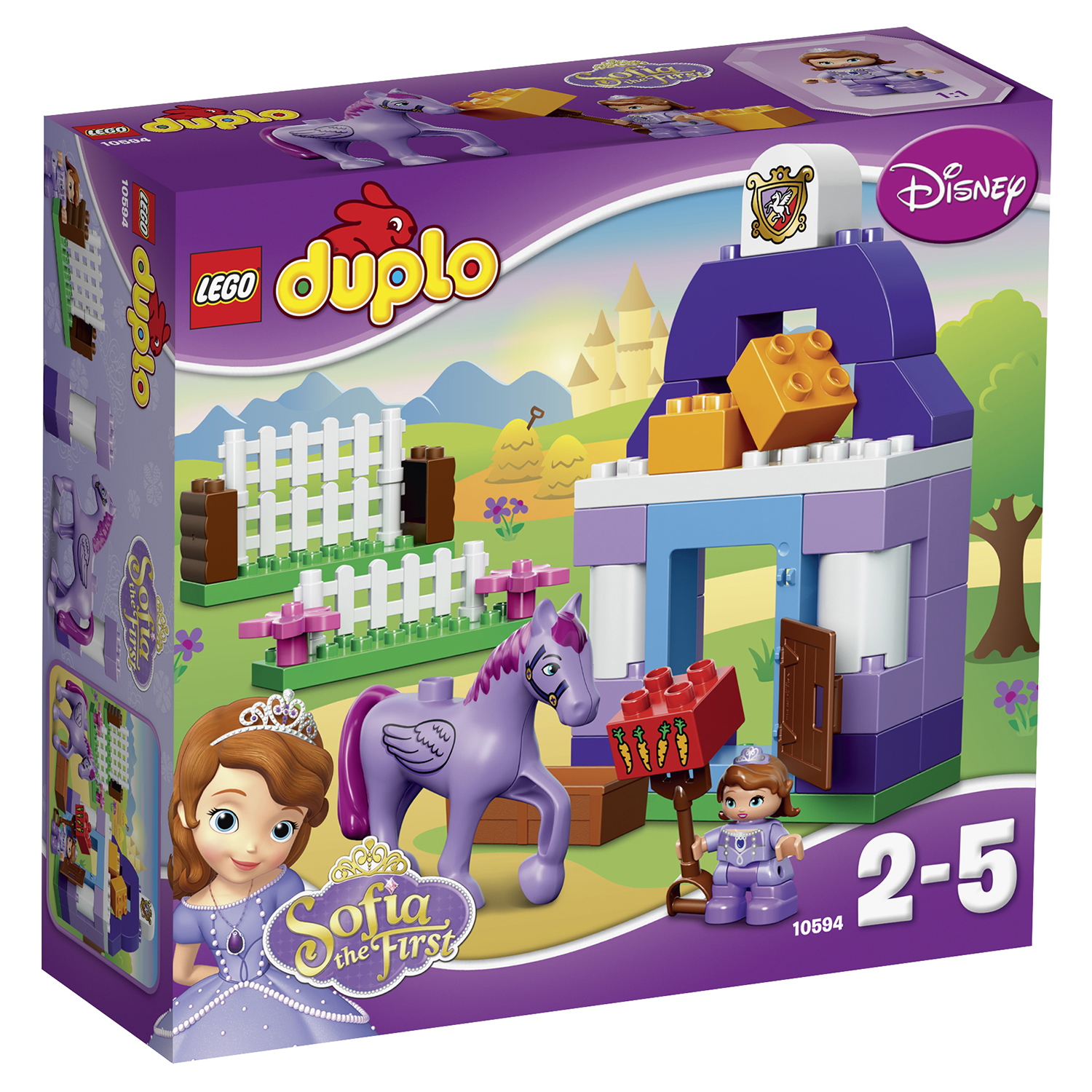 Конструктор LEGO DUPLO Sofia the First Софии Прекрасная: королевская  конюшня (10594) купить по цене 1239 ₽ в интернет-магазине Детский мир