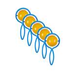 Погремушка KNOPA «Природа» виды микс 5 штук