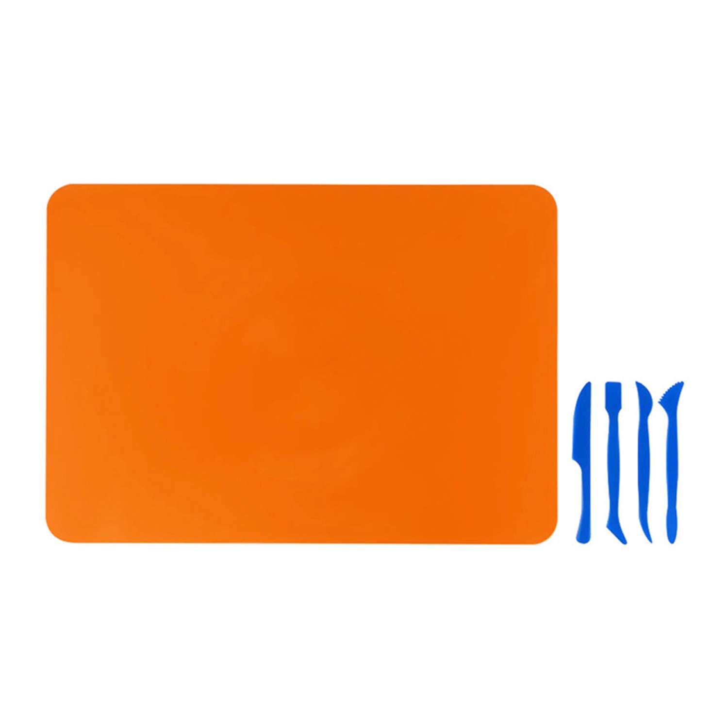 Набор для лепки МУЛЬТИ ПУЛЬТИ доска А3 и 4 стека пластик оранжевый пленка - фото 4