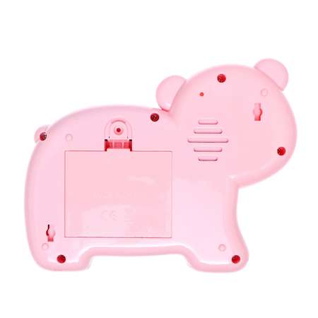 Музыкальная игрушка Zabiaka «Любимый друг» звук свет розовый мишка