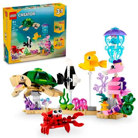 Конструктор детский LEGO Creator 3-in-1 Морские животные