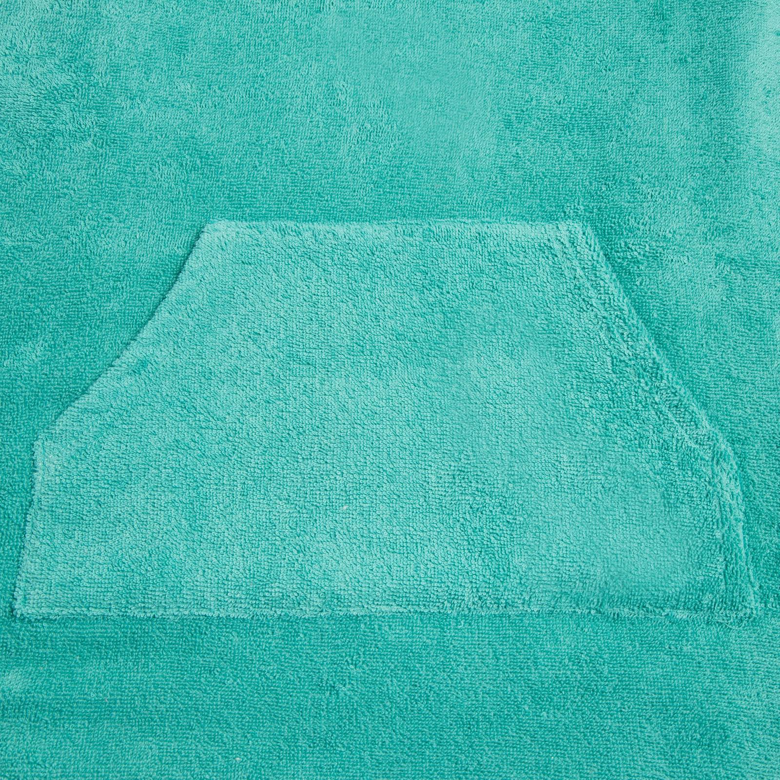Полотенце-пончо Крошка Я с карманом зеленый размер 32-38 - фото 5