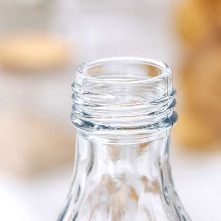 Бутыль Sima-Land стеклянная для соусов и масла с металличекой крышкой «Ромб» 1 л 9 5×25 5 см