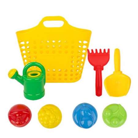 Набор игрушек для песочницы Спектp 8 предметов корзинка лейка совок формы