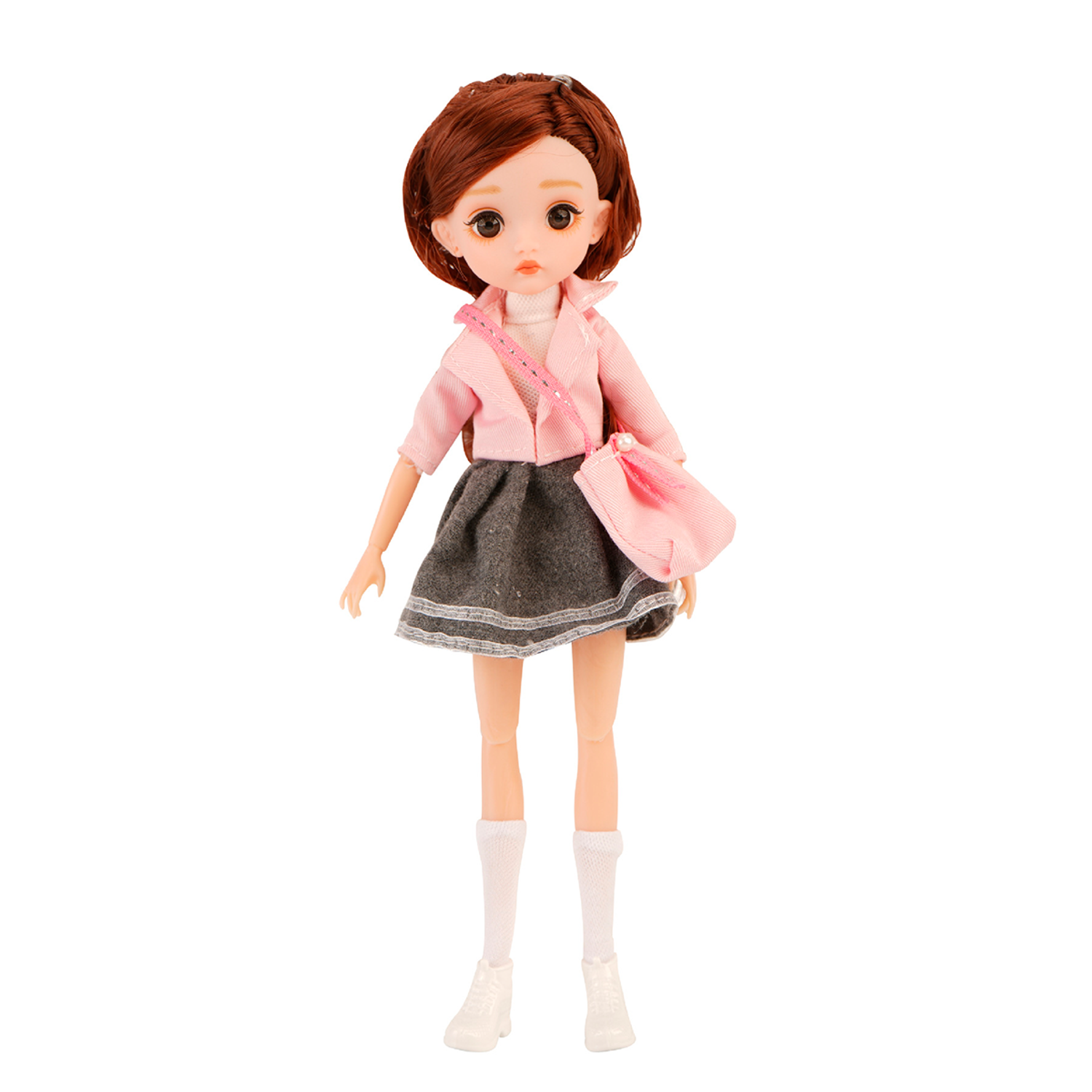 Коллекционная шарнирная кукла WiMI Bjd с большими глазами одеждой и аксессуарами с длинными волосами для девочек 26 см 149720071 - фото 2