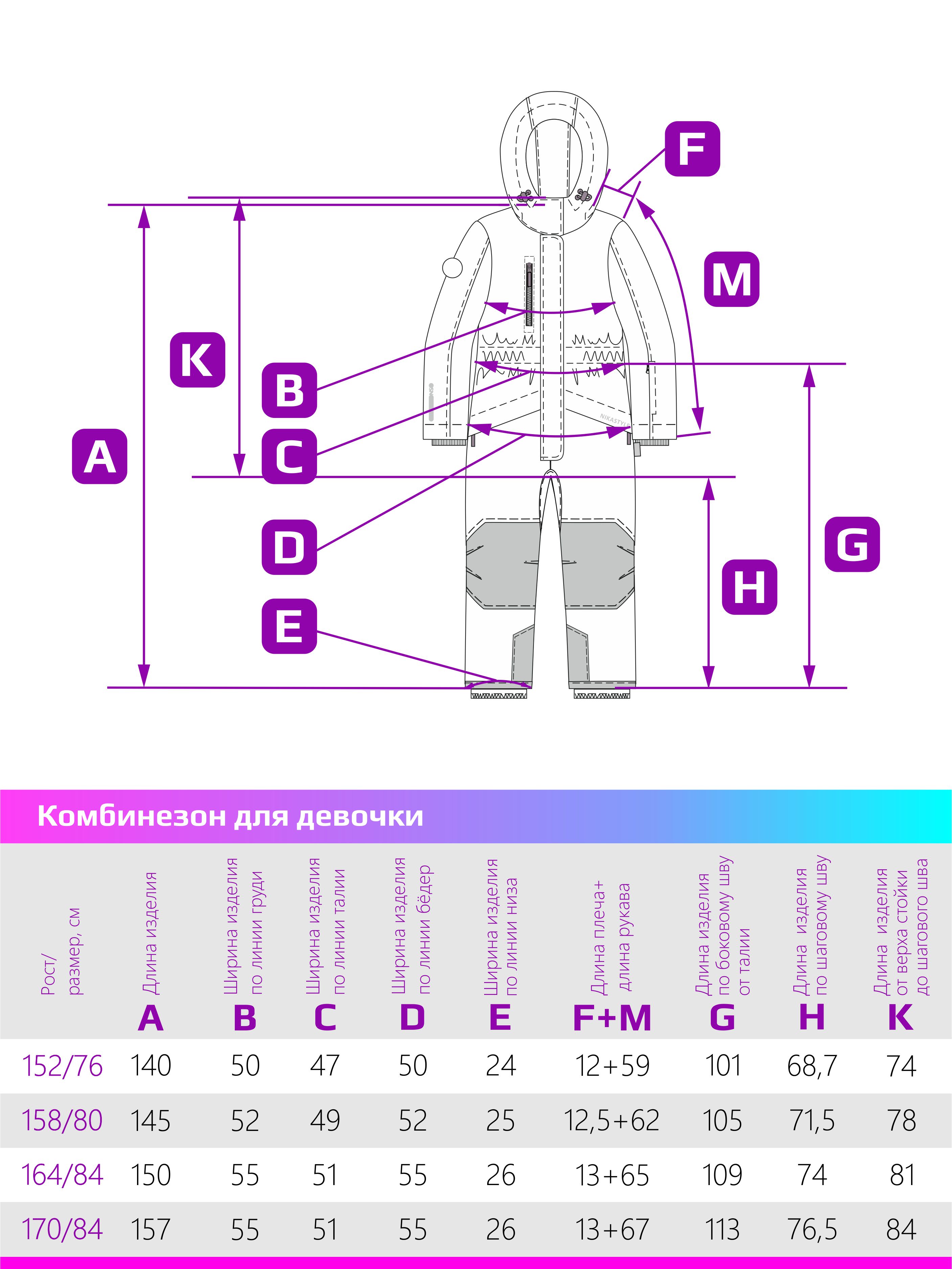 Комбинезон NIKASTYLE 8з5624 черный/фуксия - фото 2