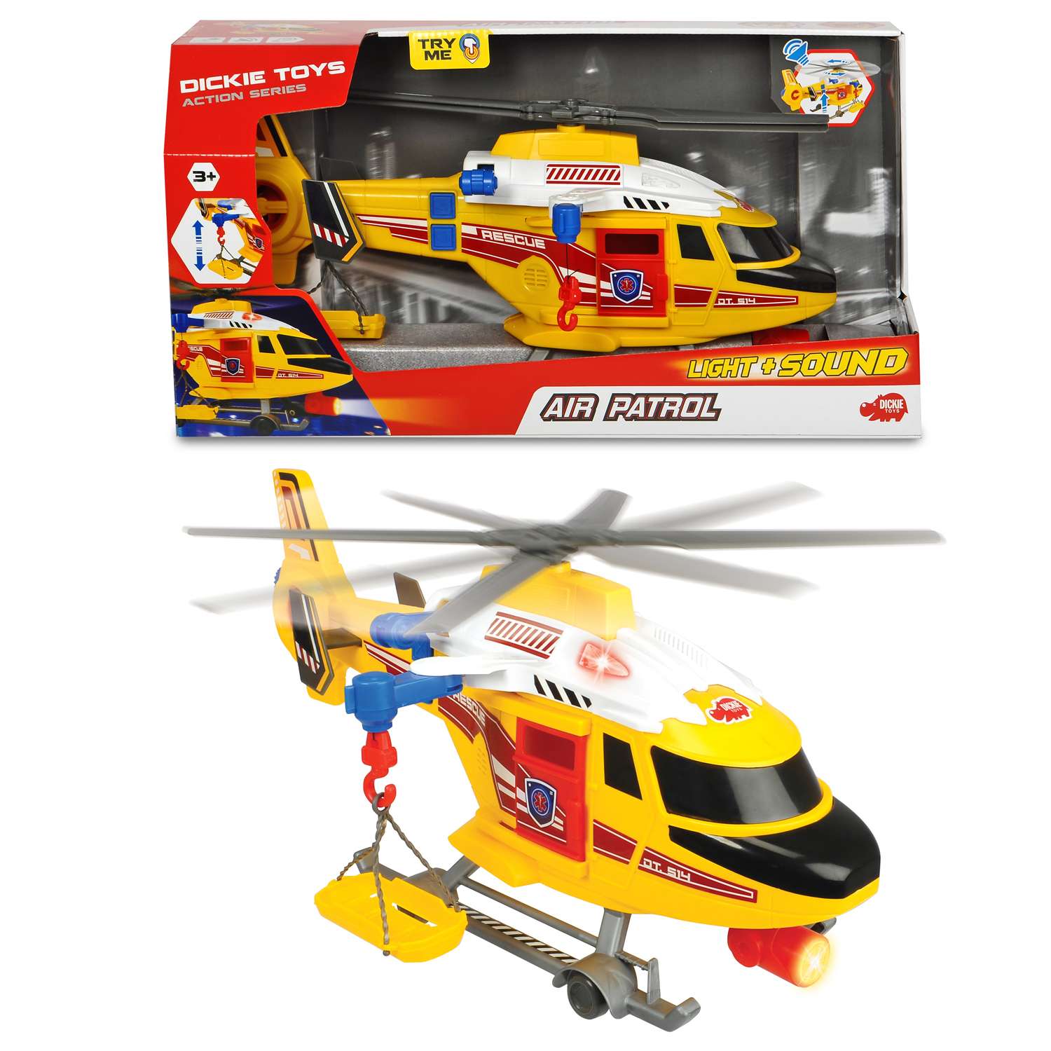Вертолет Dickie спасательный 3308373 3308373 - фото 3