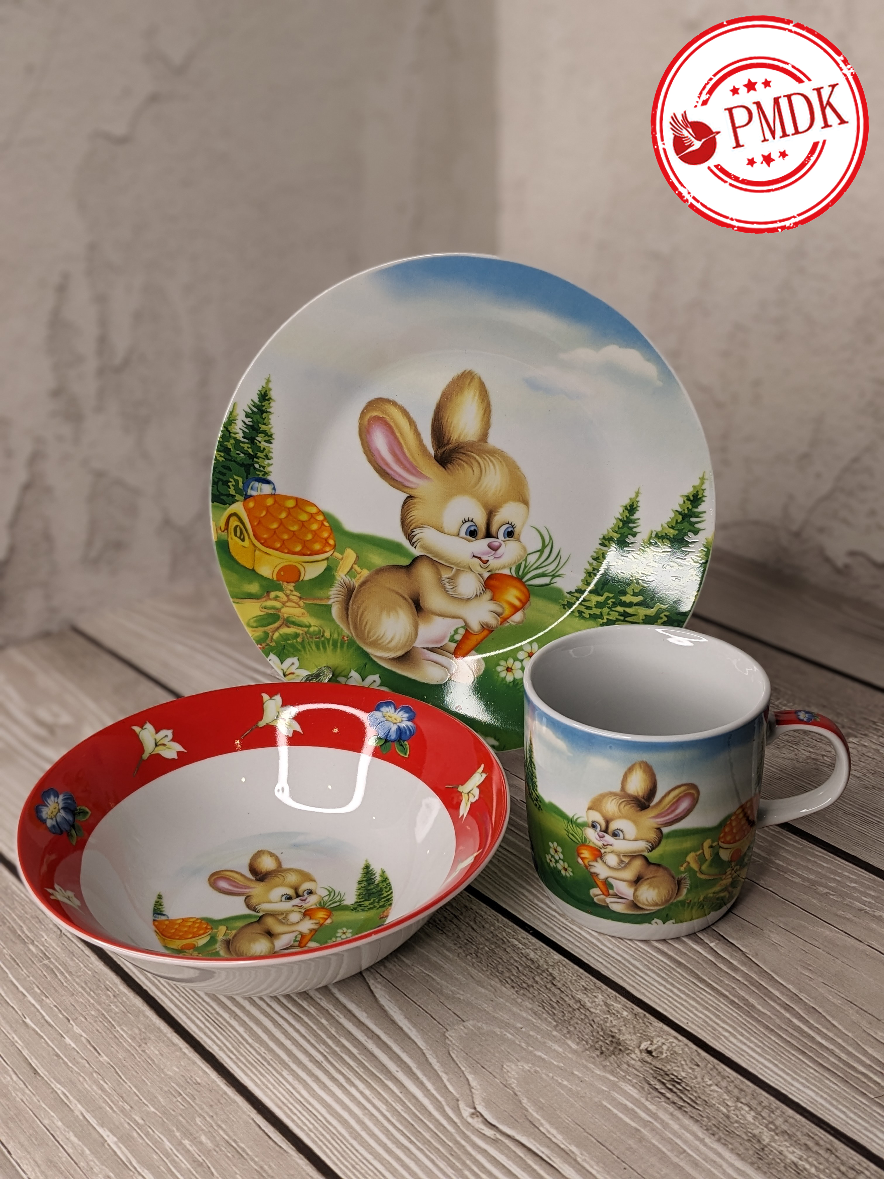 Набор детской посуды Daniks C479 Зайка с марковкой - фото 4