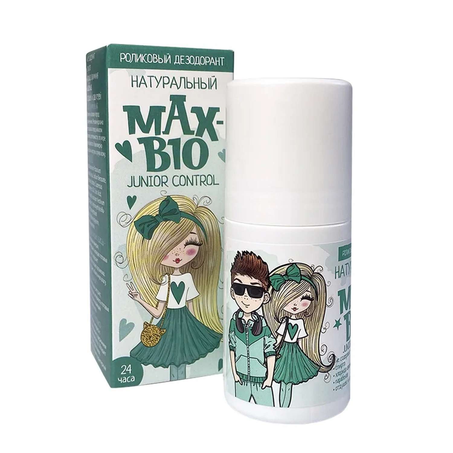 Натуральный дезодорант Max-F Deodrive для детей и подростков MAX-BIO JUNIOR CONTOL - фото 1