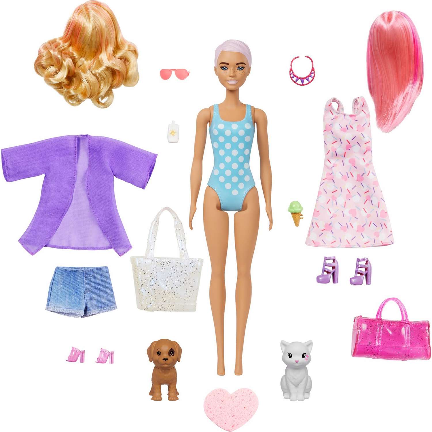 Кукла Barbie Вечеринка и пляж в непрозрачной упаковке (сюрприз) GPD55 GPD54 - фото 2