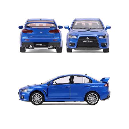 Автомобиль АВТОпанорама Mitsubishi Lancer Evolution 1:32 синий