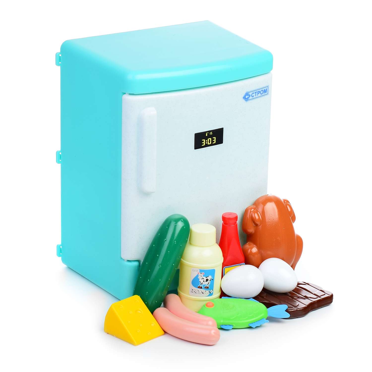 Холодильник для кукол Стром с продуктами - фото 1