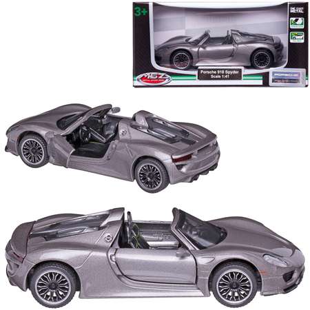 Автомобиль Abtoys Porsche MSZ 1:43 инерционный серый