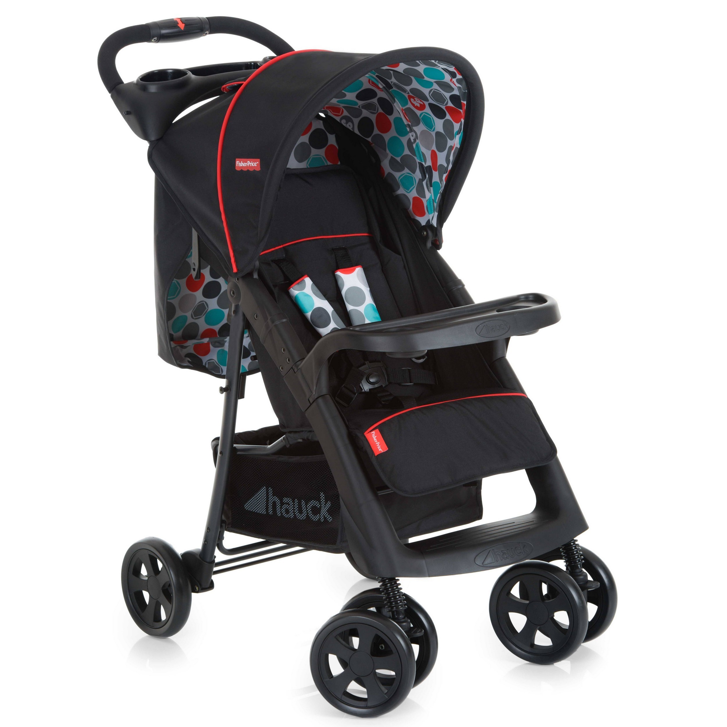 Коляска прогулочная Fisher Price Orlando Gumball Black - фото 1