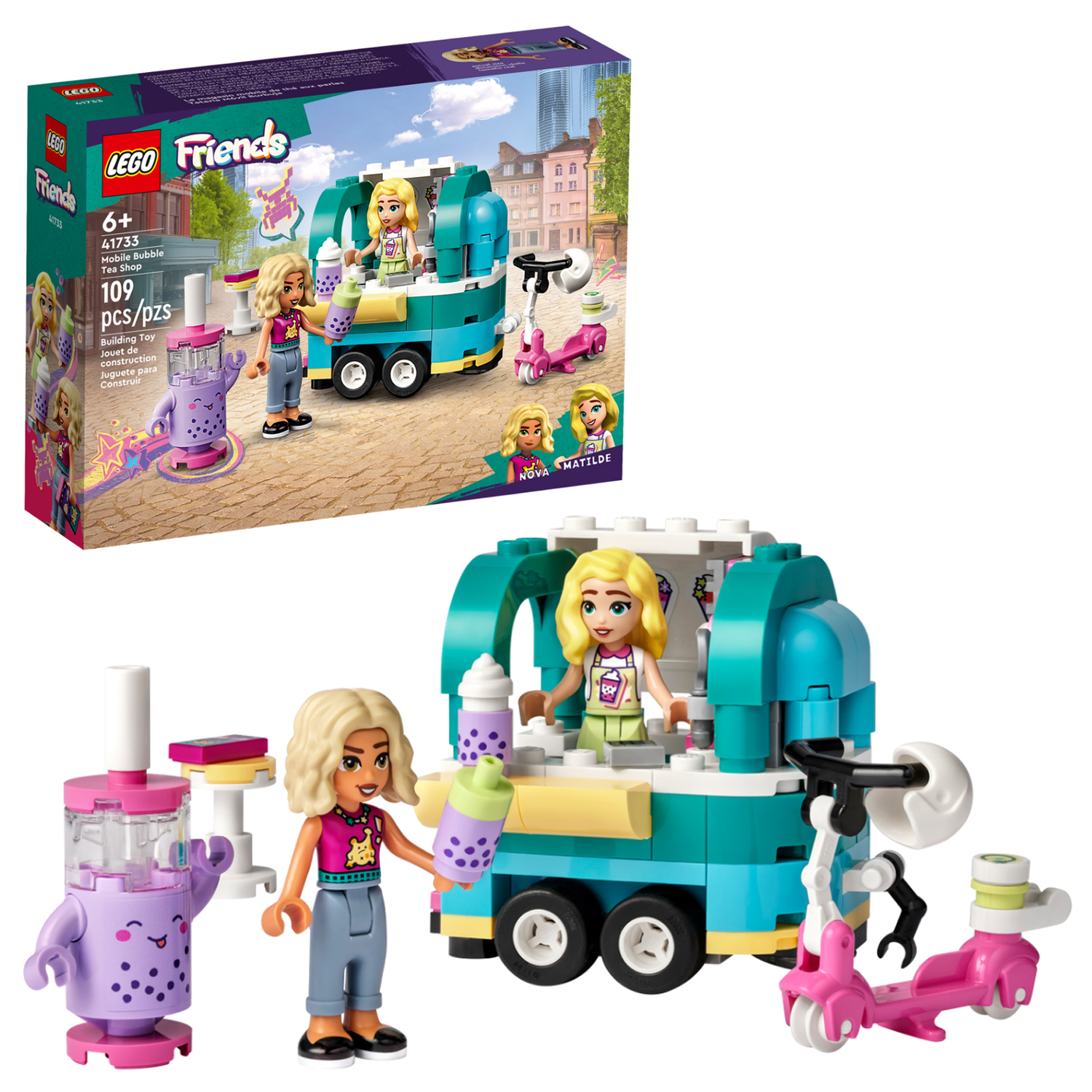 Конструктор детский LEGO Friends Передвижное кафе 41733 купить по цене 1324  ₽ в интернет-магазине Детский мир