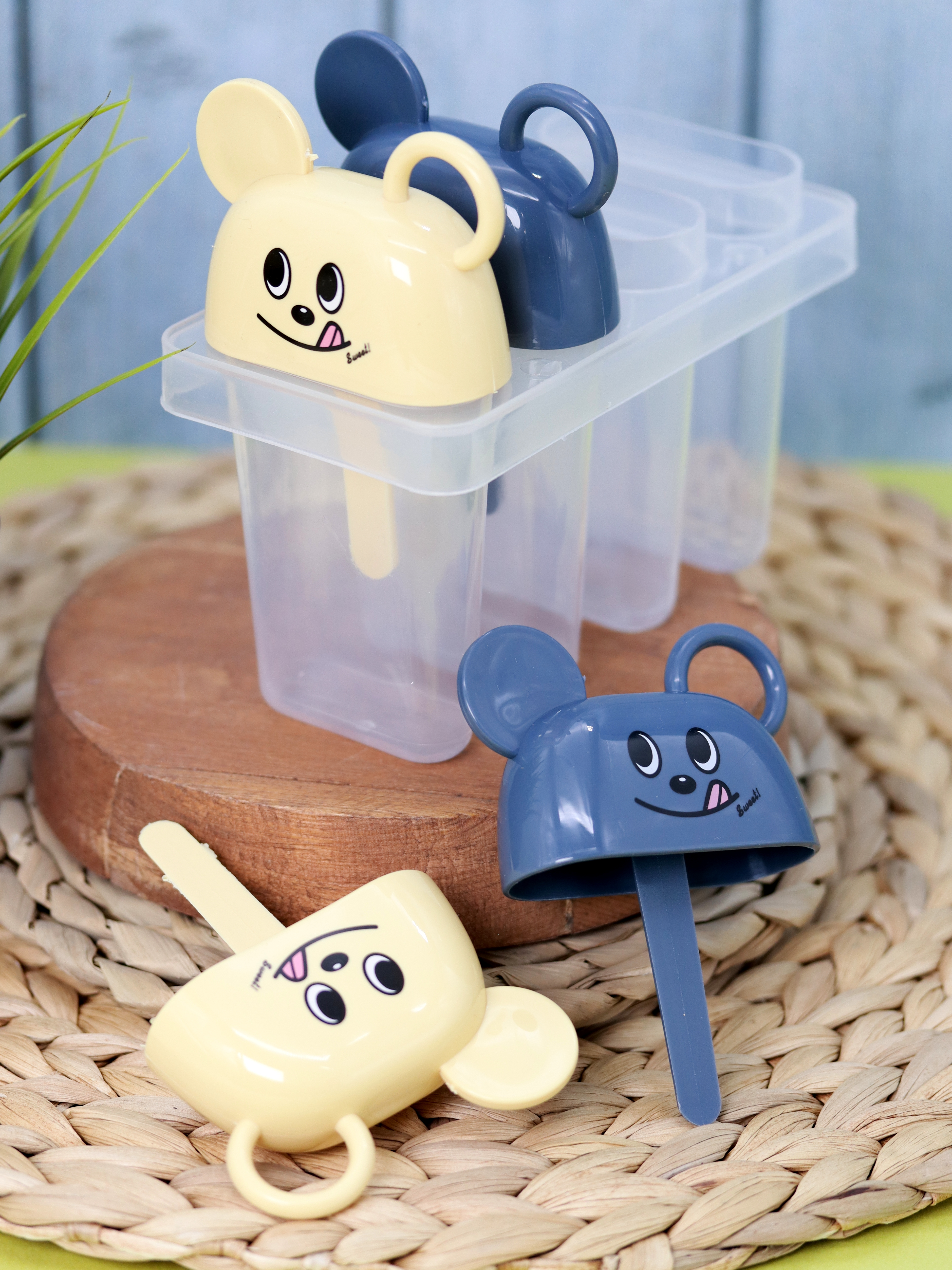 Формочки для мороженого iLikeGift Mouse yellow-blue - фото 2