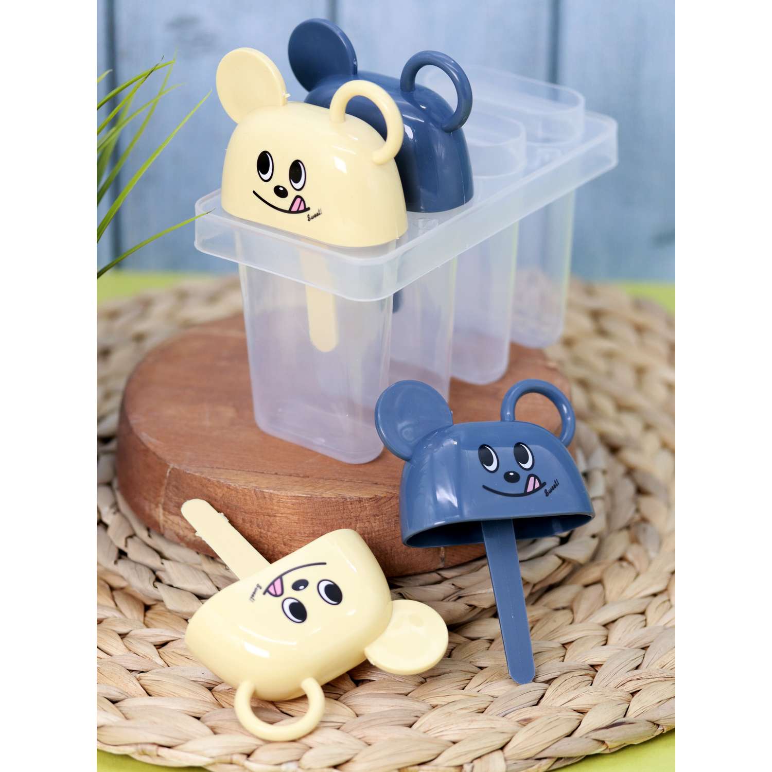 Формочки для мороженого iLikeGift Mouse yellow-blue - фото 2
