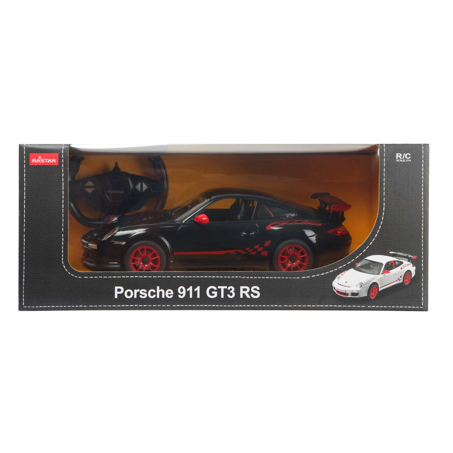 Машина Rastar РУ 1:14 Porsche GT3 Черная 42800 - фото 2
