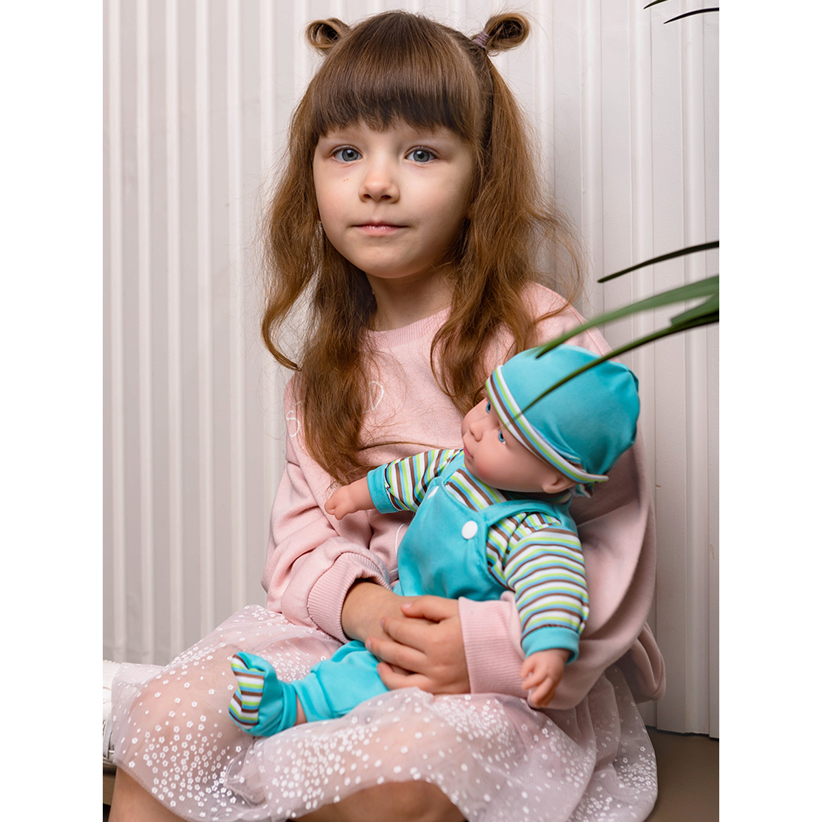 Пупс Lisa Doll в голубом костюме 40 см русская озвучка 97046 - фото 4